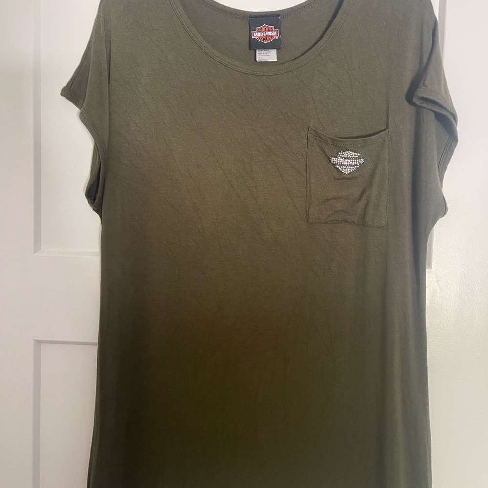 Women’s Harley Davidson bling shirt